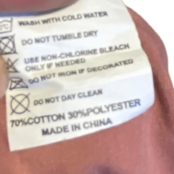 Hola Beaches Cotton Blend Dusty Pink T-shirt Size S - Picture 4 of 6